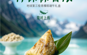 稞稞好味道，青稞粽香浓丨地球第三极青稞粽端午礼盒限时上线